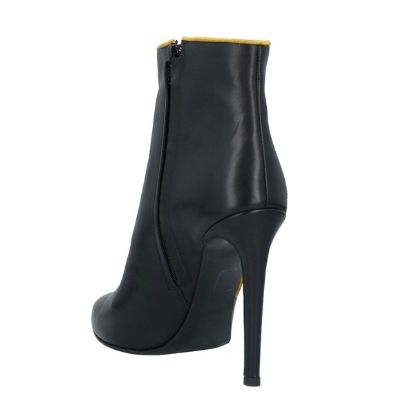 *HP* GIANNI MARRA Calfskin Black Ankle Boots Made in Italy - Picture 4 of 13
